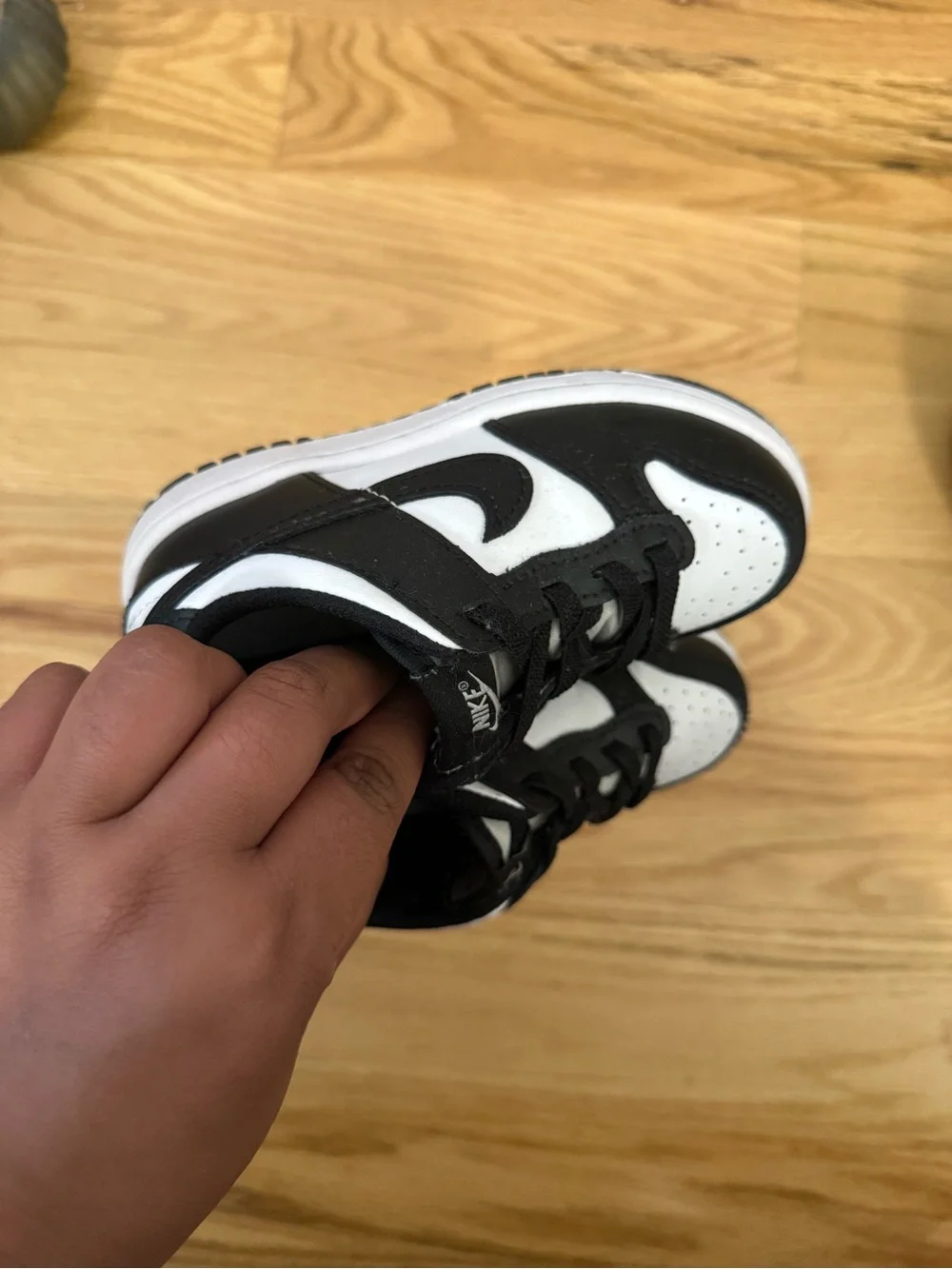 Nike Kids Black and White Low-Top Sneakers